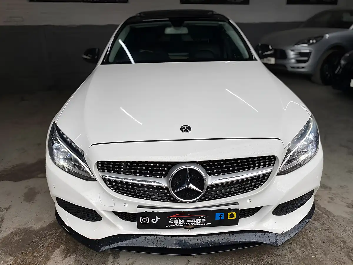 Used 2016 Mercedes-Benz C Class Sport (premium) White - Interior and Exterior details 8