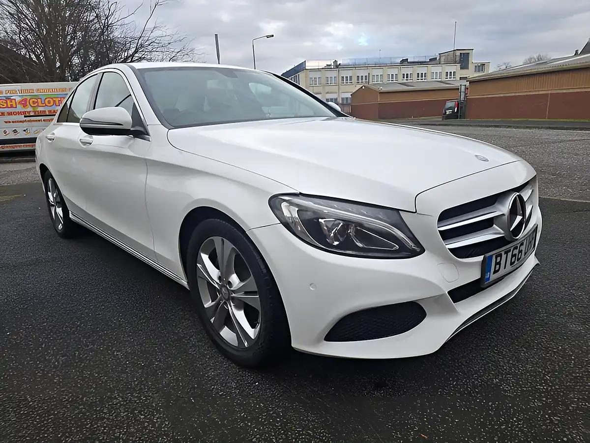 Used 2016 Mercedes-Benz C Class Sport White - Front View