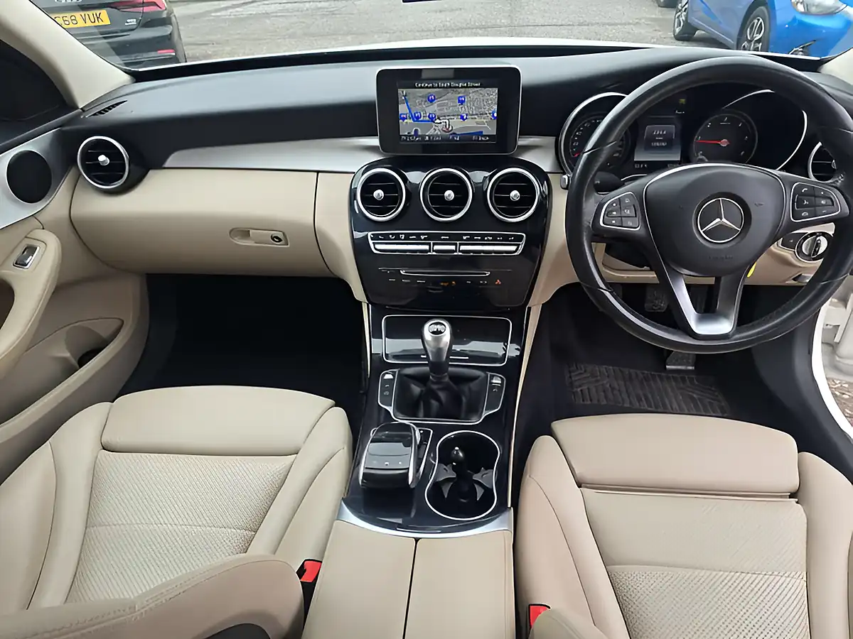 Used 2016 Mercedes-Benz C Class Sport White - Interior and Exterior details 15