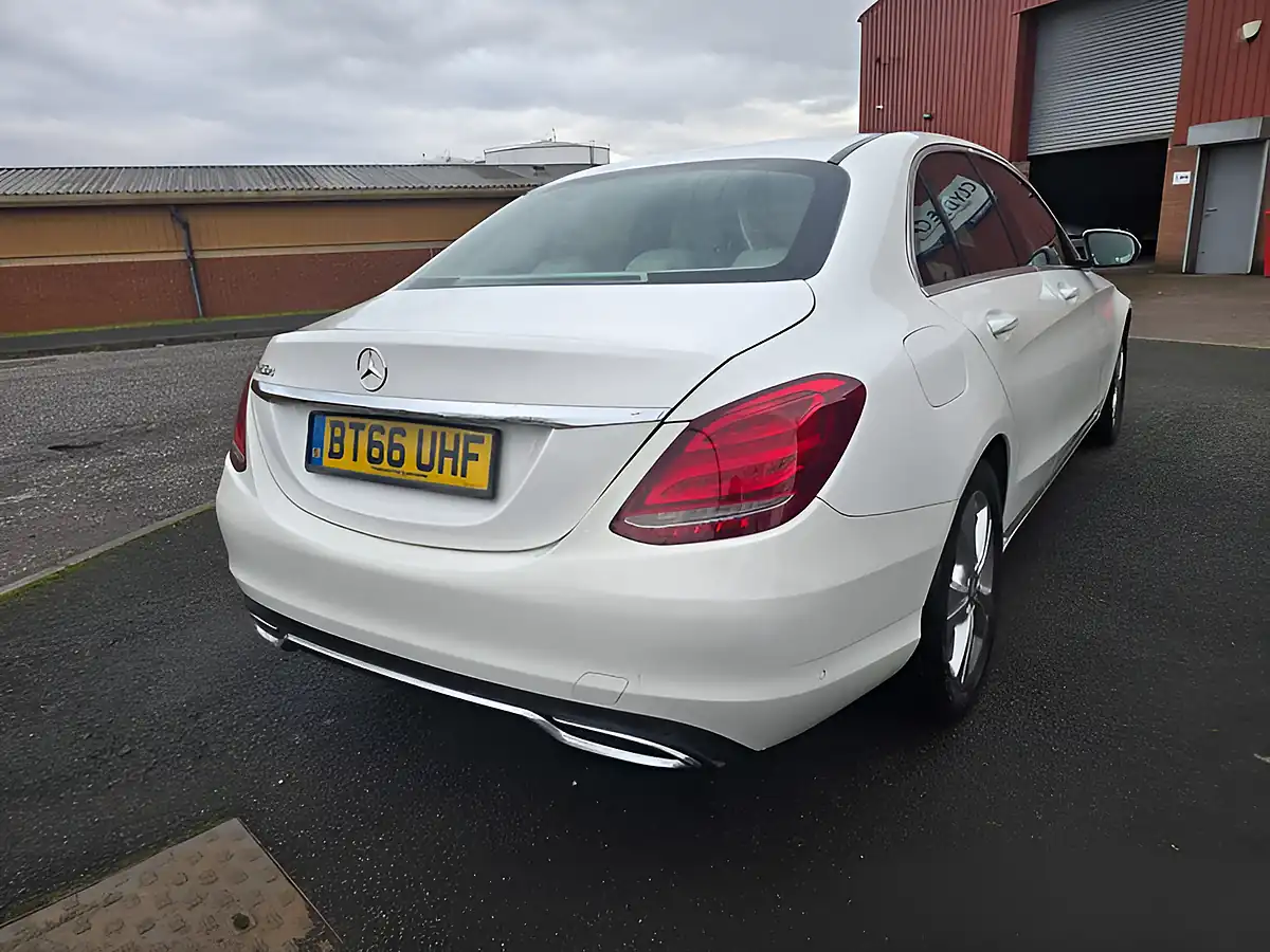 Used 2016 Mercedes-Benz C Class Sport White - Interior and Exterior details 16
