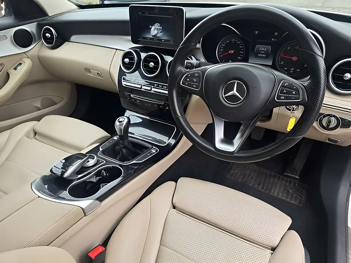Used 2016 Mercedes-Benz C Class Sport White - Interior and Exterior details 8