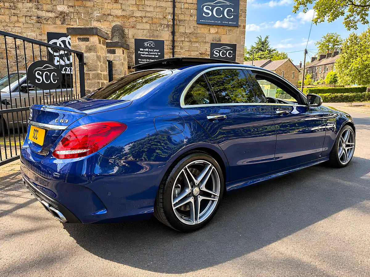 Used 2016 Mercedes-Benz C63 AMG Premium Brilliant Blue - Interior and Exterior details 7
