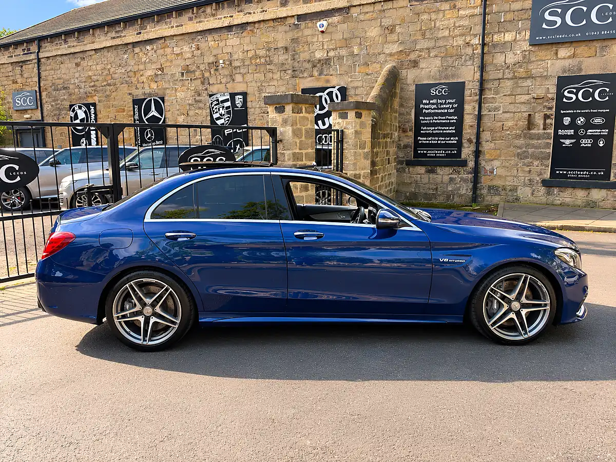 Used 2016 Mercedes-Benz C63 AMG Premium Brilliant Blue - Interior and Exterior details 9