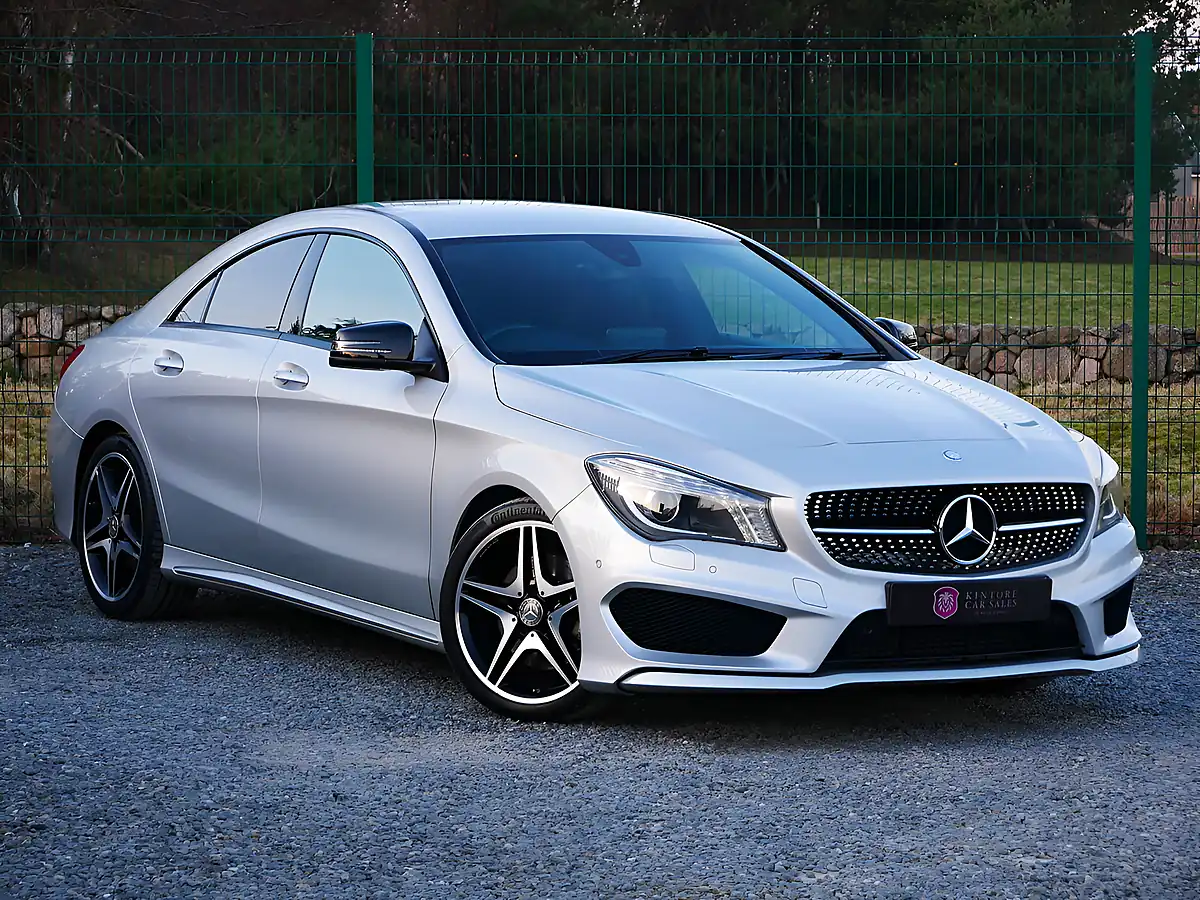 Used 2016 Mercedes-Benz Cla AMG Line Polar Silver Metallic - Front View