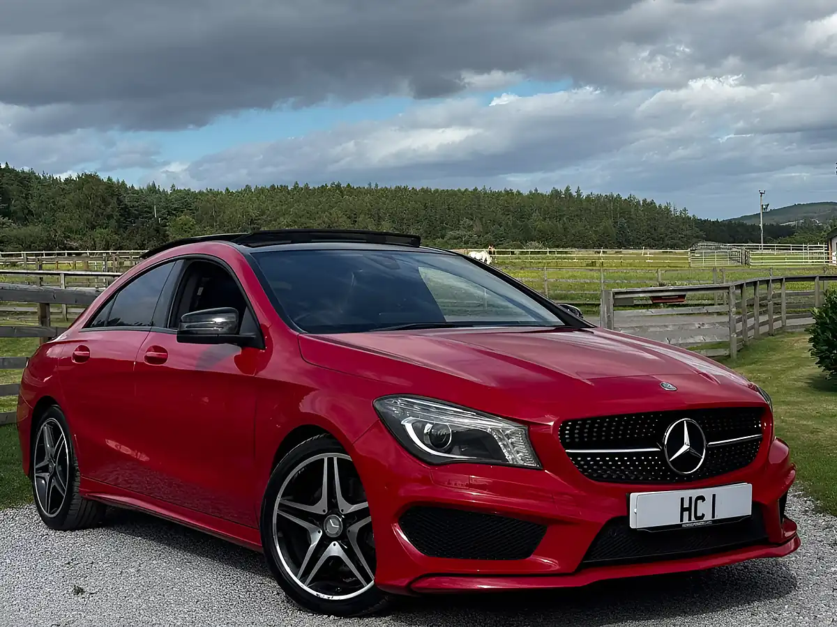 Used 2016 Mercedes-Benz Cla AMG Line Red - Front View