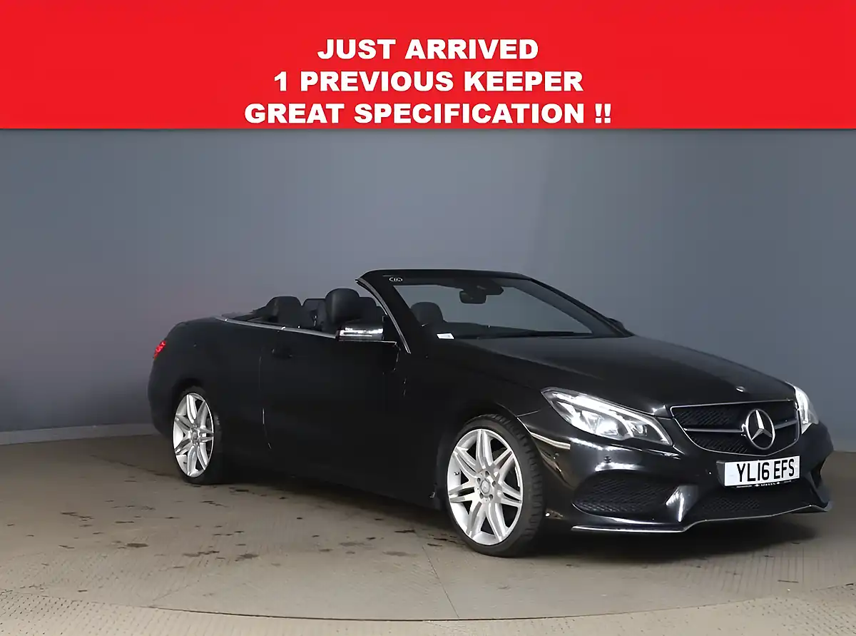 Used 2016 Mercedes-Benz E Class AMG Line Edition Black - Front View