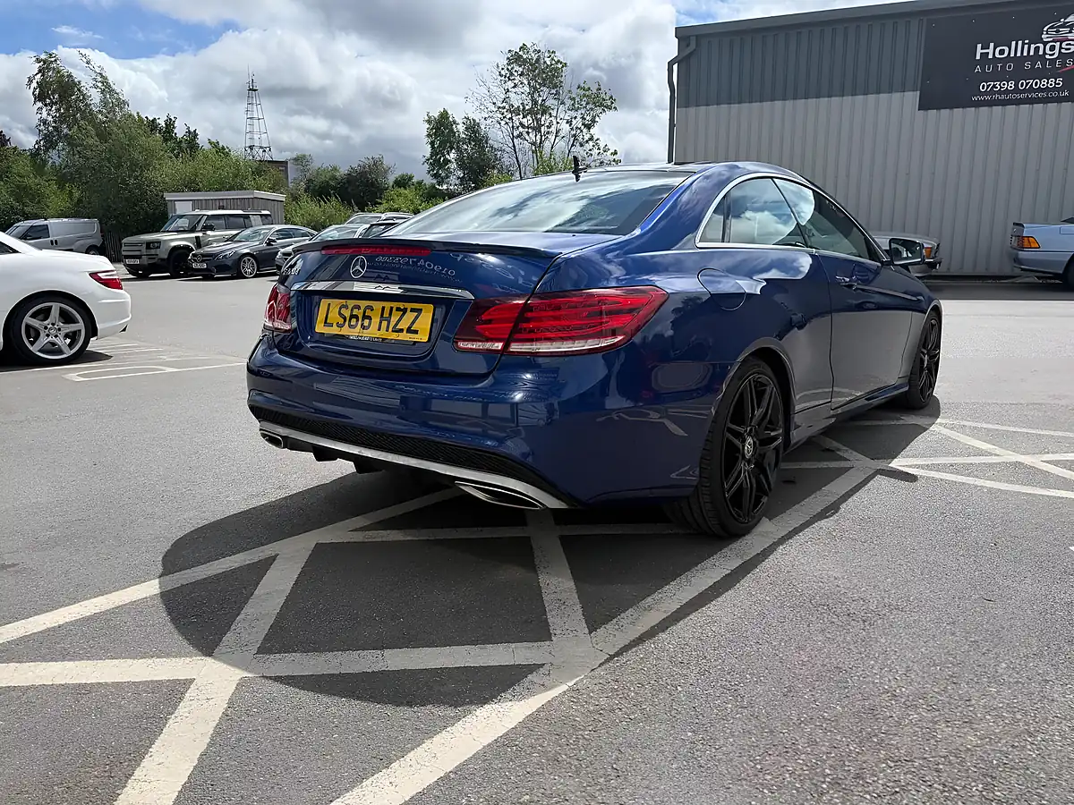 Used 2016 Mercedes-Benz E Class AMG Line Edition Blue - Interior and Exterior details 10