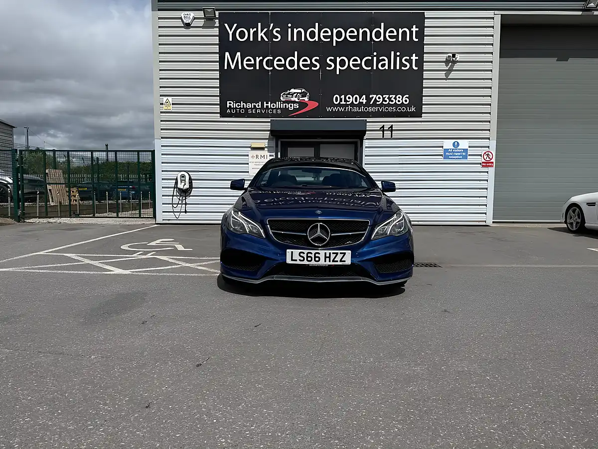 Used 2016 Mercedes-Benz E Class AMG Line Edition Blue - Interior and Exterior details 3