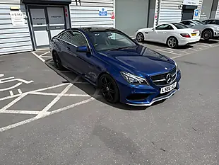 Used 2016 Mercedes-Benz E Class AMG Line Edition Blue - Interior and Exterior details 4