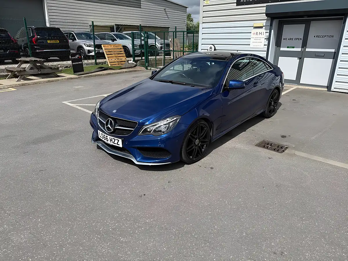 Used 2016 Mercedes-Benz E Class AMG Line Edition Blue - Interior and Exterior details 5