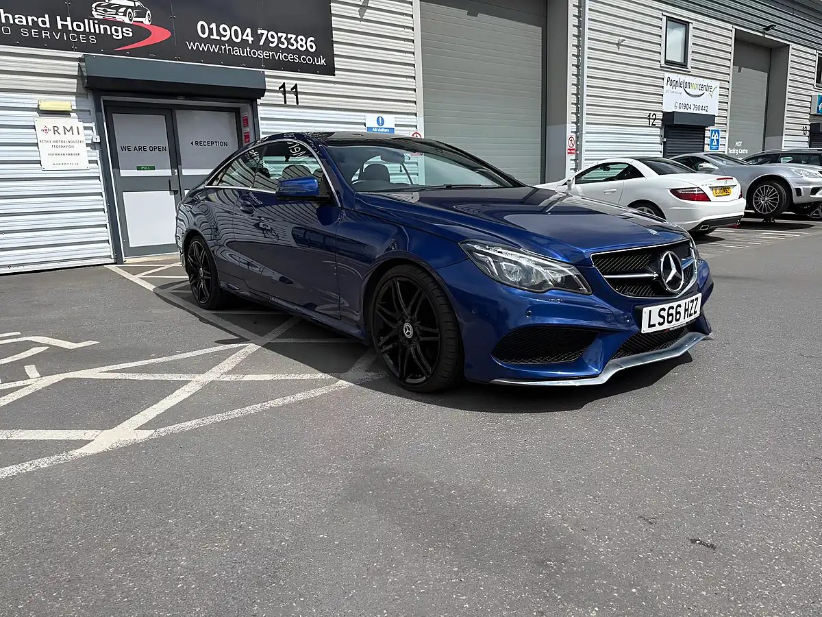 Used 2016 Mercedes-Benz E Class AMG Line Edition Blue - Interior and Exterior details 6