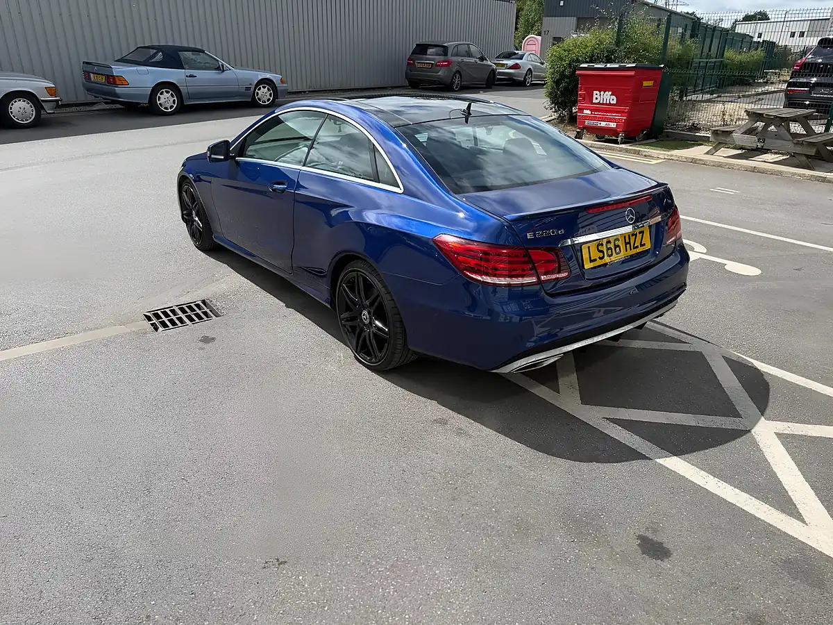 Used 2016 Mercedes-Benz E Class AMG Line Edition Blue - Interior and Exterior details 8