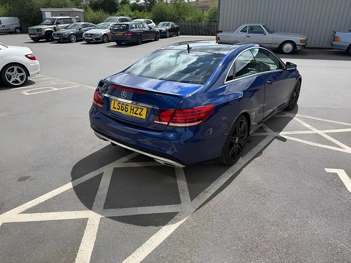 Used 2016 Mercedes-Benz E Class AMG Line Edition Blue - Interior and Exterior details 9