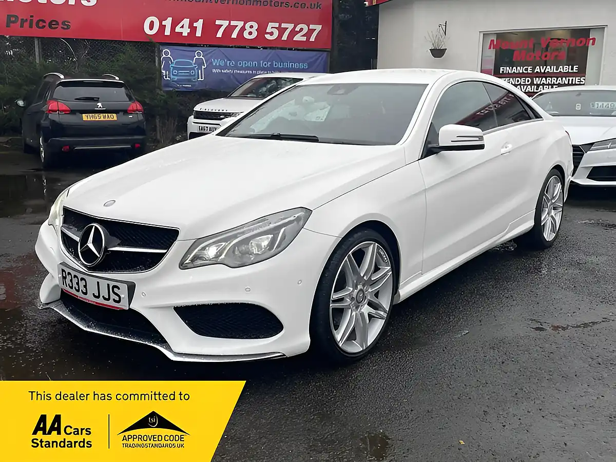 Used 2016 Mercedes-Benz E Class AMG Line Edition White - Front View