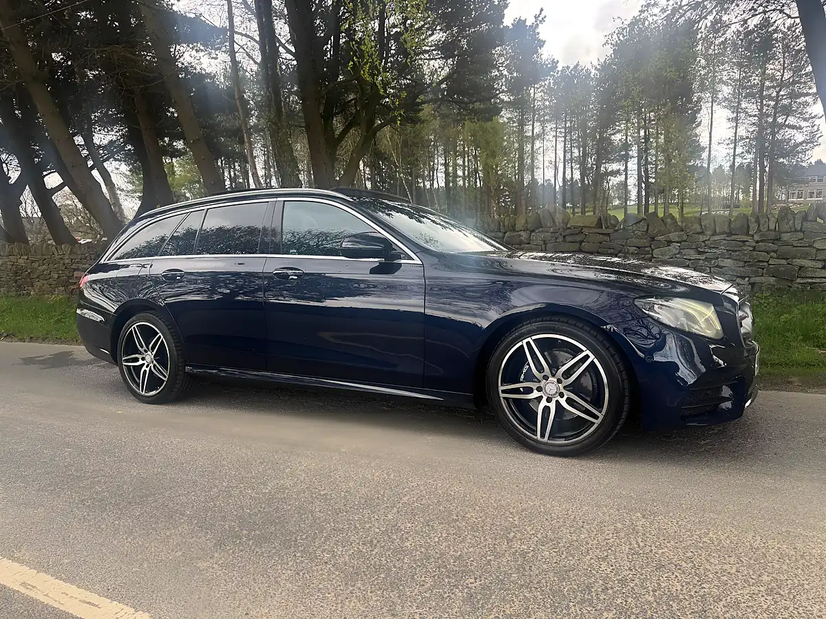 Used 2016 Mercedes-Benz E Class AMG Line (premium) Blue - Interior and Exterior details 3