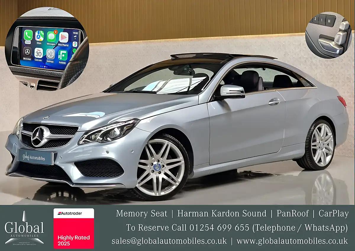 Used 2016 Mercedes-Benz E-Class AMG Line (premium) Diamond Silver - Front View