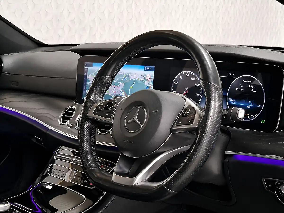 Used 2016 Mercedes-Benz E Class AMG Line Premium Plus Polar White - Interior and Exterior details 12