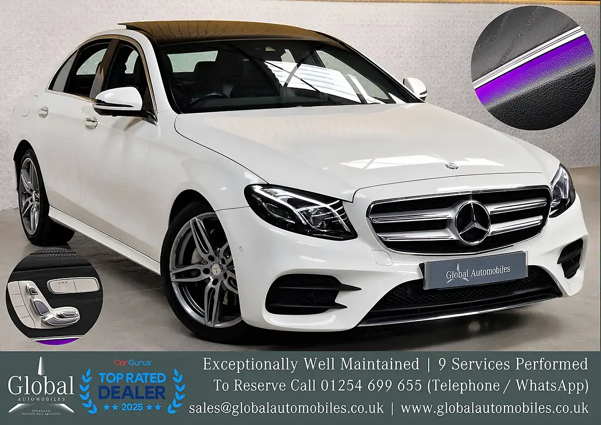 Used 2016 Mercedes-Benz E Class AMG Line Premium Plus Polar White - Interior and Exterior details 3