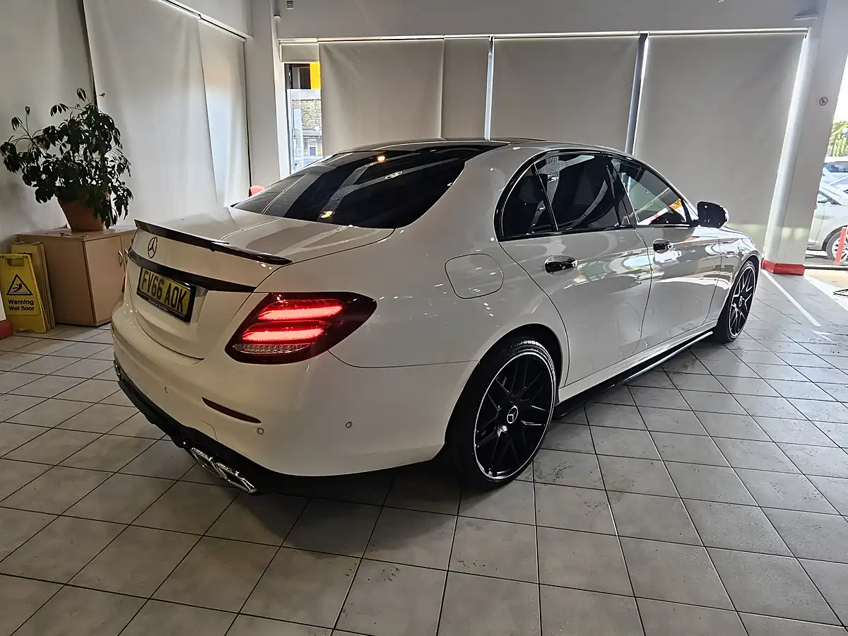 Used 2016 Mercedes-Benz E Class AMG Line White - Interior and Exterior details 10