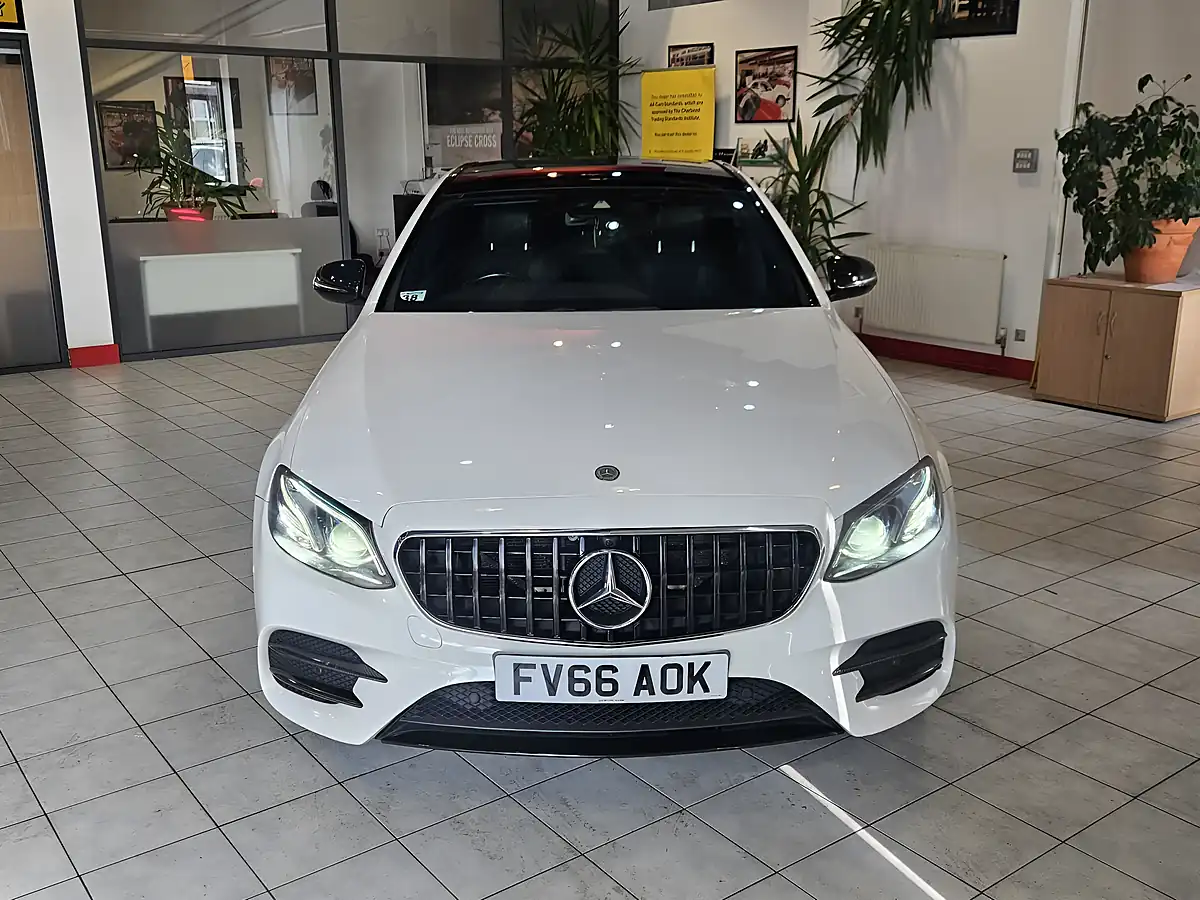 Used 2016 Mercedes-Benz E Class AMG Line White - Interior and Exterior details 2