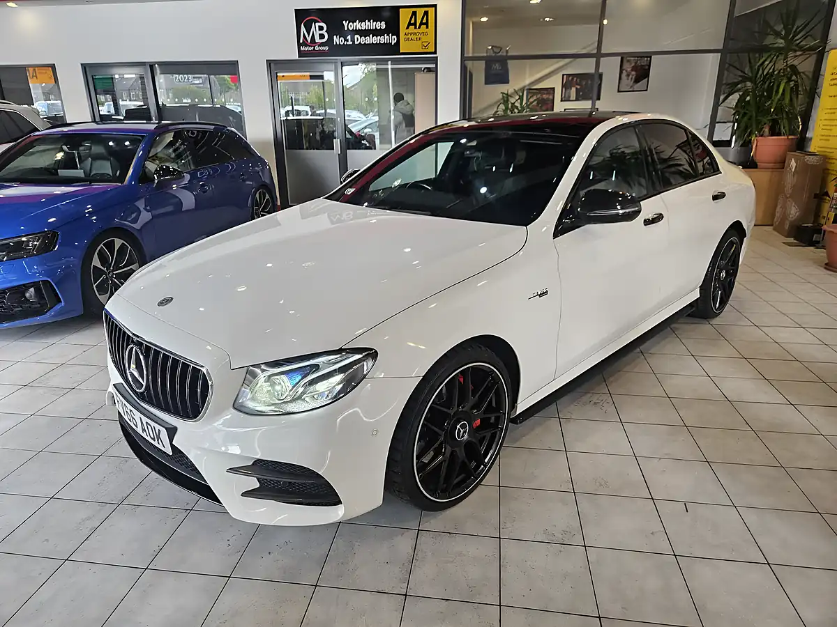 Used 2016 Mercedes-Benz E Class AMG Line White - Interior and Exterior details 3