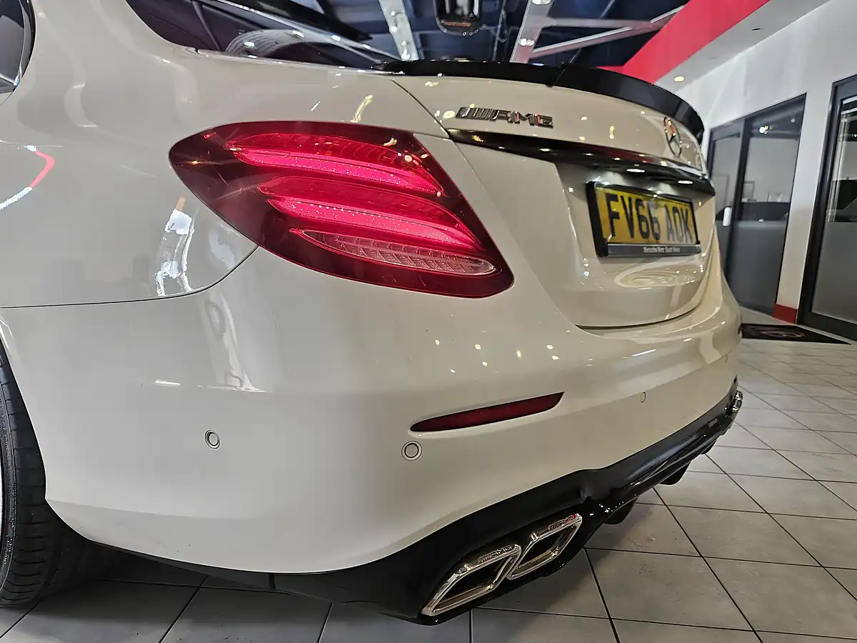Used 2016 Mercedes-Benz E Class AMG Line White - Interior and Exterior details 7
