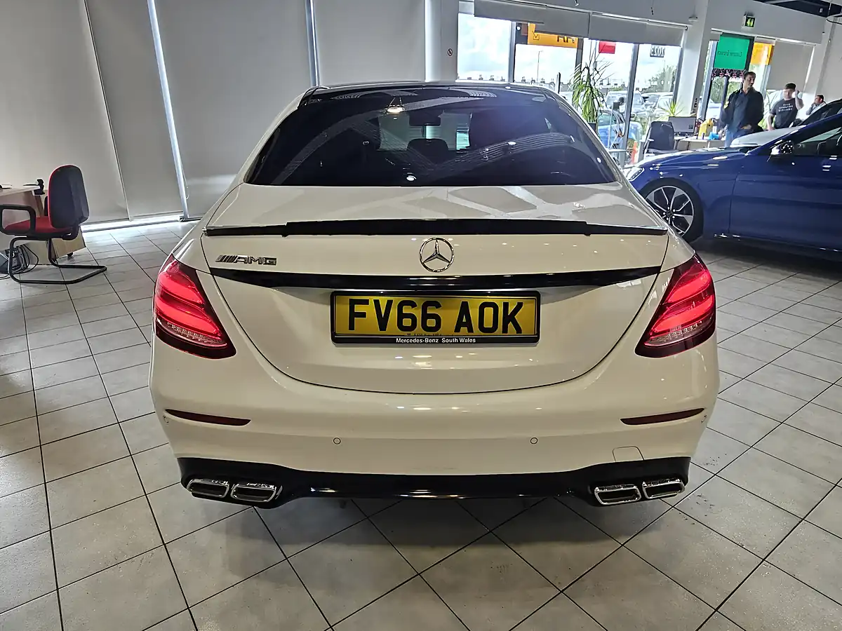 Used 2016 Mercedes-Benz E Class AMG Line White - Interior and Exterior details 8