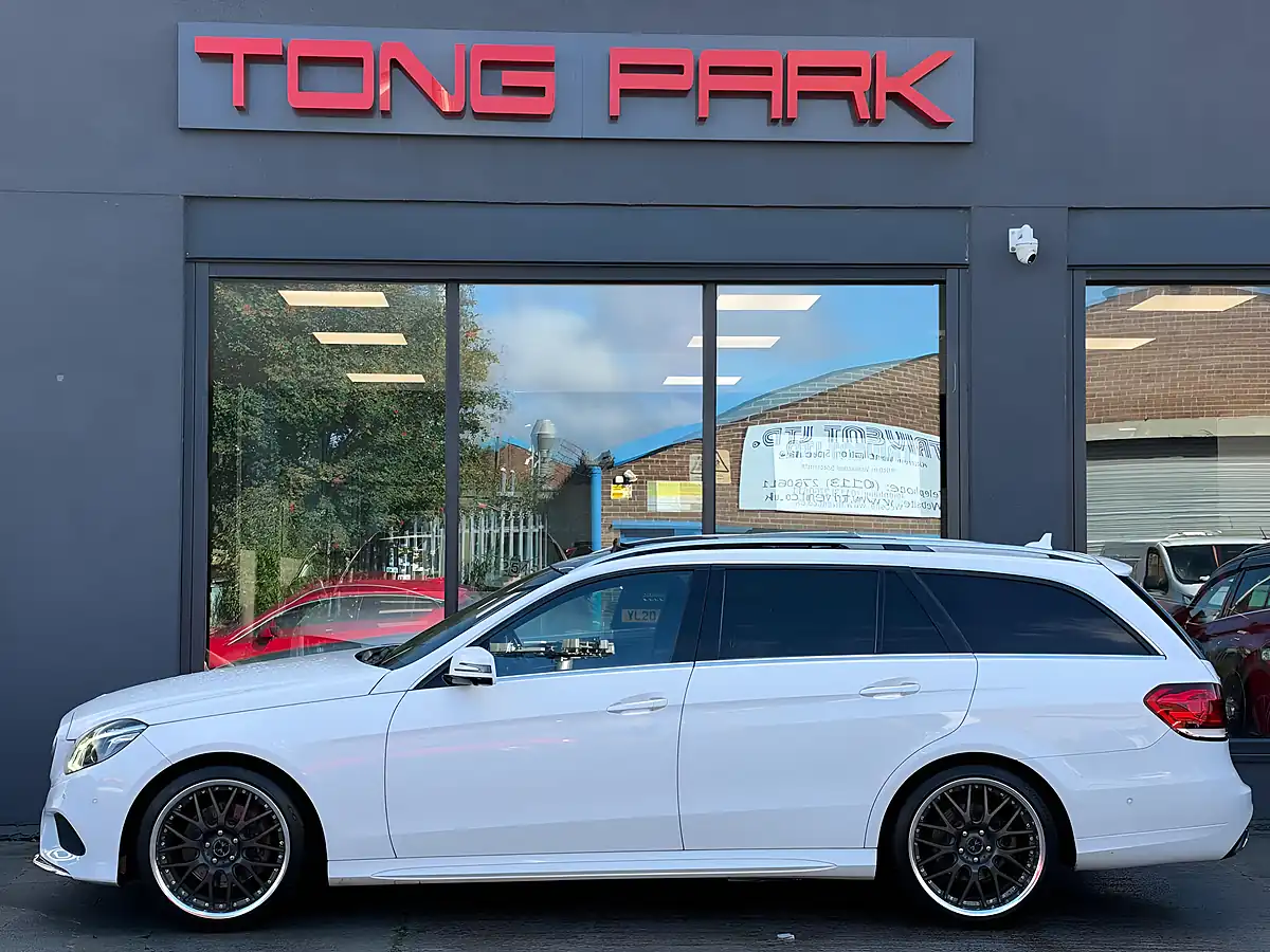 Used 2016 Mercedes-Benz E Class AMG Line White - Interior and Exterior details 10