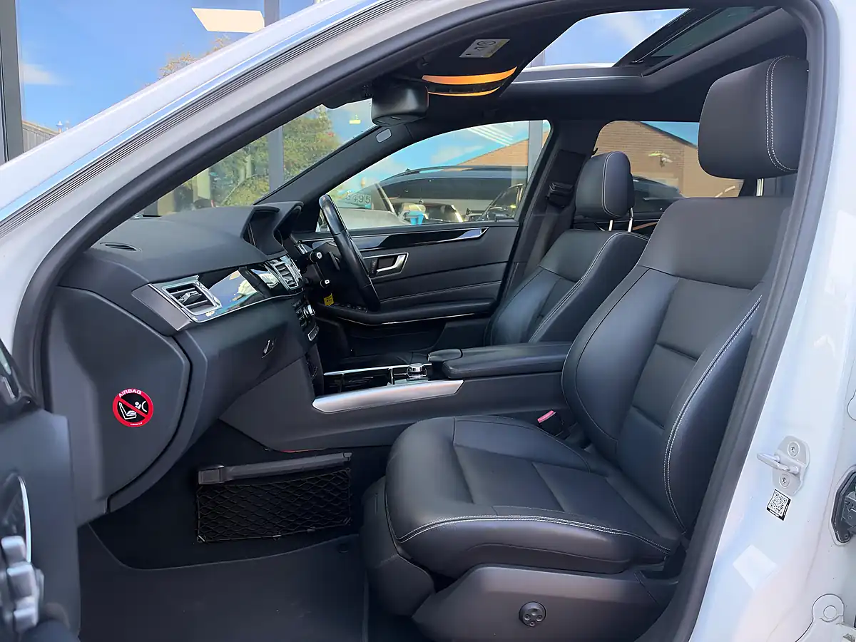 Used 2016 Mercedes-Benz E Class AMG Line White - Interior and Exterior details 3