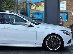 Used 2016 Mercedes-Benz E Class AMG Line White - Interior and Exterior details 9