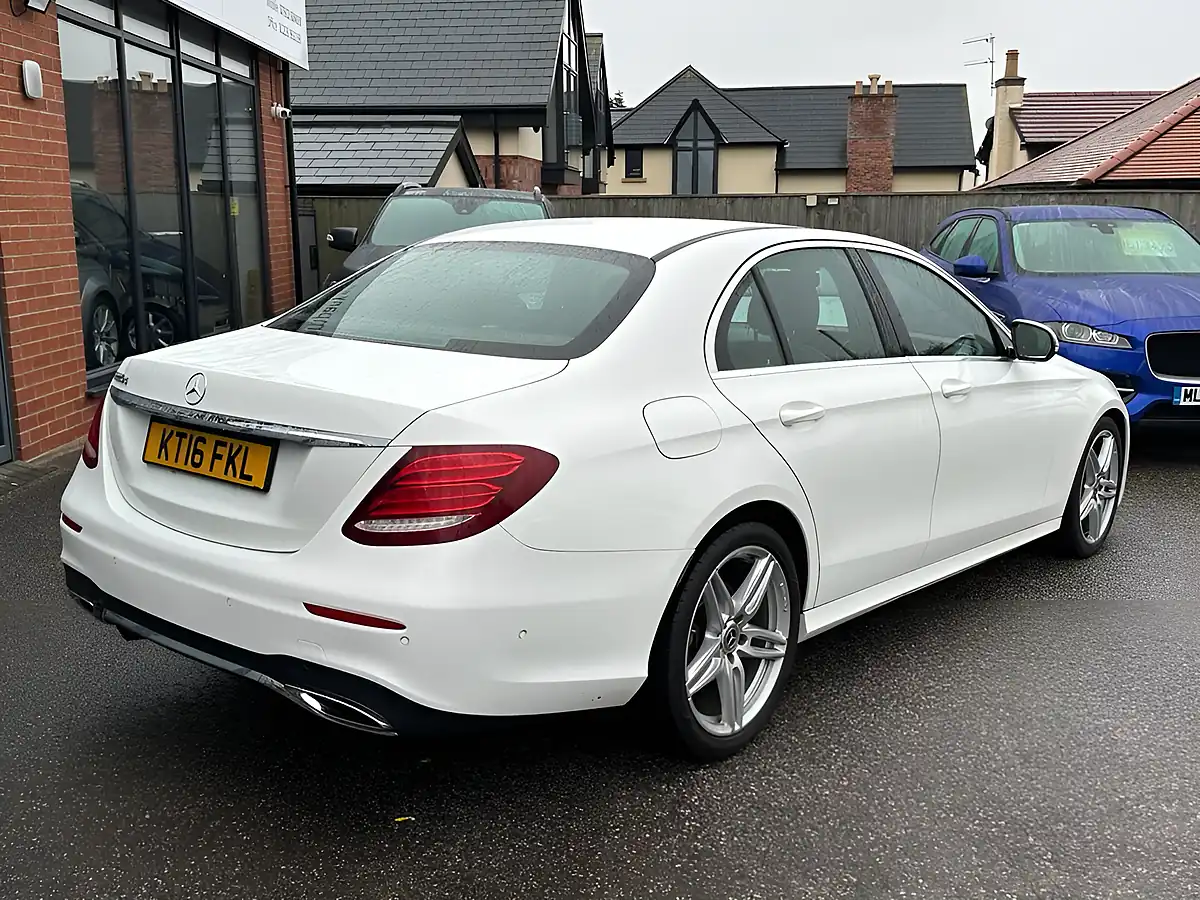 Used 2016 Mercedes-Benz E Class AMG Line White - Interior and Exterior details 10