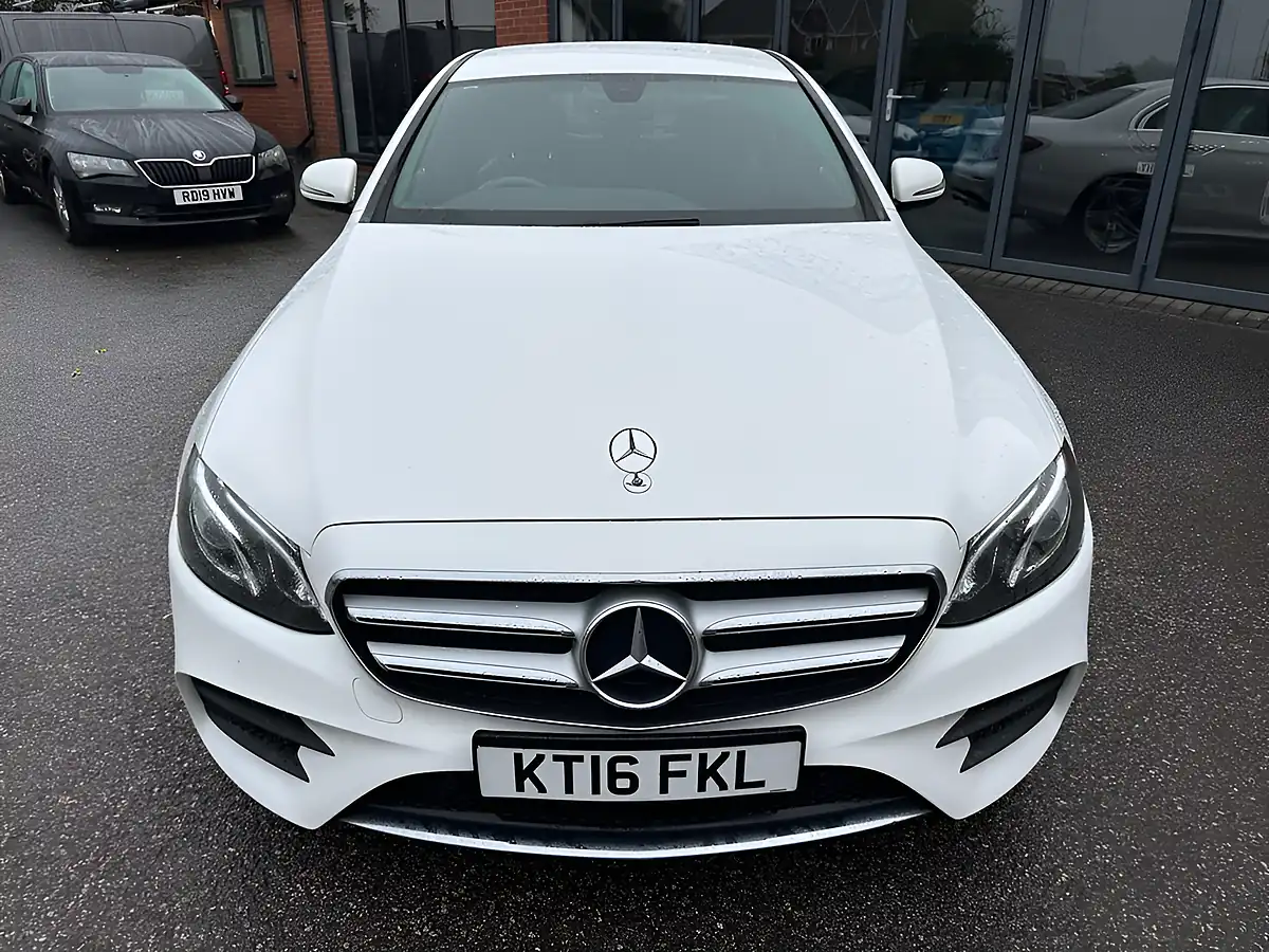 Used 2016 Mercedes-Benz E Class AMG Line White - Interior and Exterior details 6