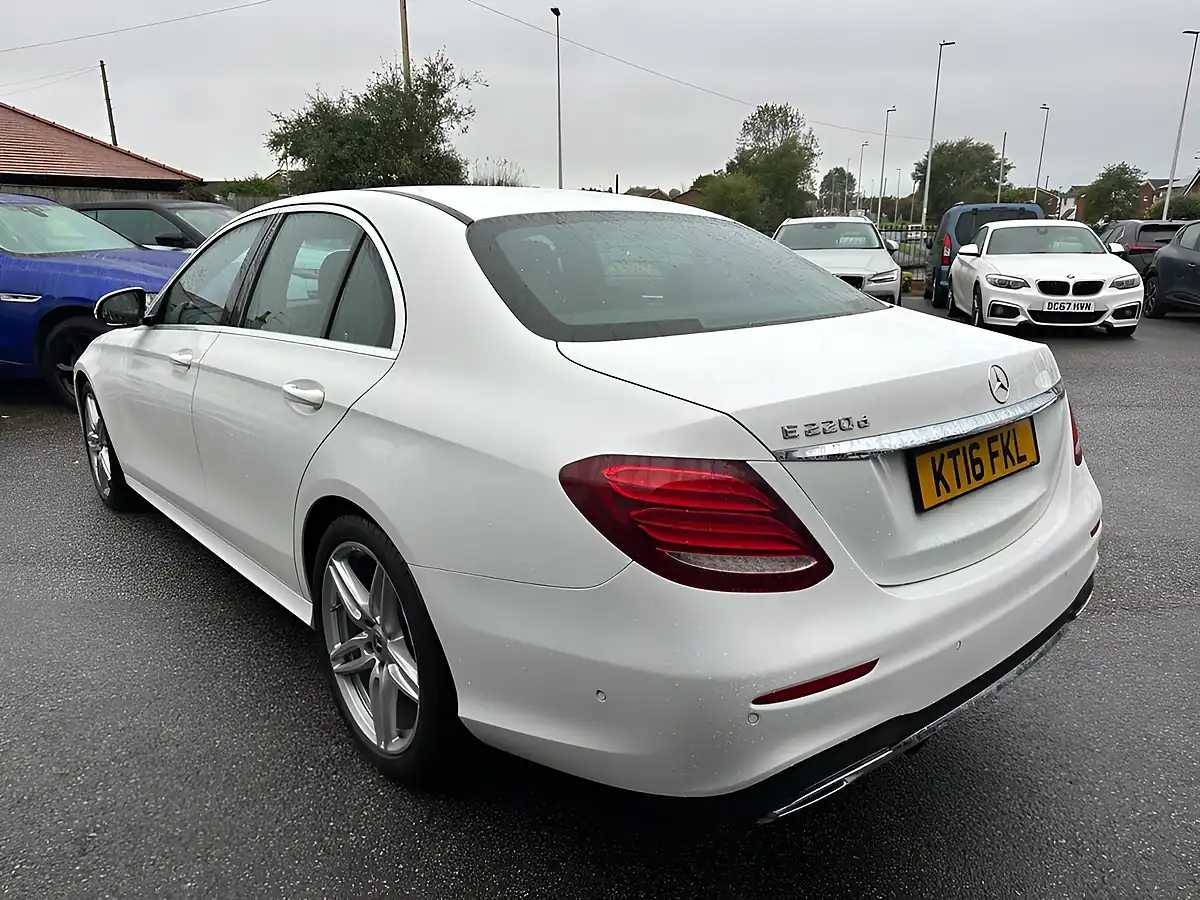 Used 2016 Mercedes-Benz E Class AMG Line White - Interior and Exterior details 9