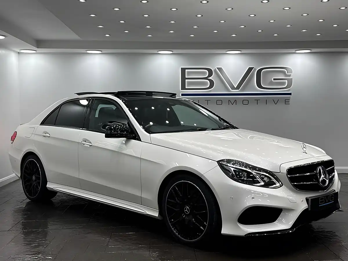 Used 2016 Mercedes-Benz E Class AMG Night Edition (premium Plus) White - Front View