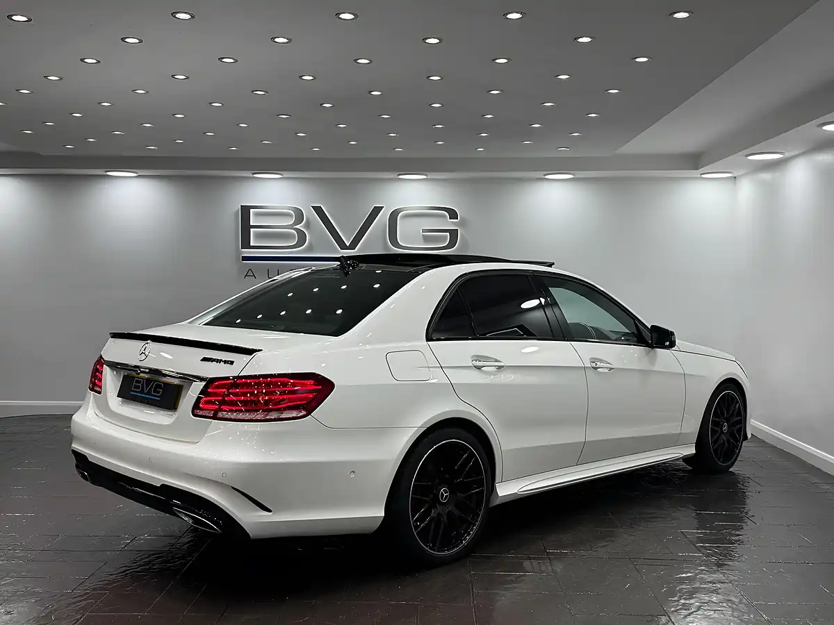 Used 2016 Mercedes-Benz E Class AMG Night Edition (premium Plus) White - Interior and Exterior details 7