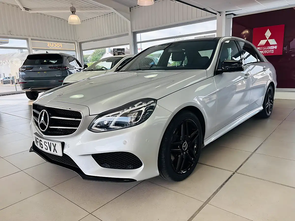 Used 2016 Mercedes-Benz E Class AMG Night Edition Silver - Interior and Exterior details 3