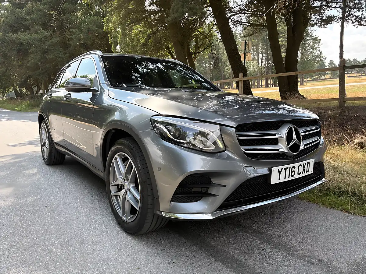 Used 2016 Mercedes-Benz Glc AMG Line Grey - Front View