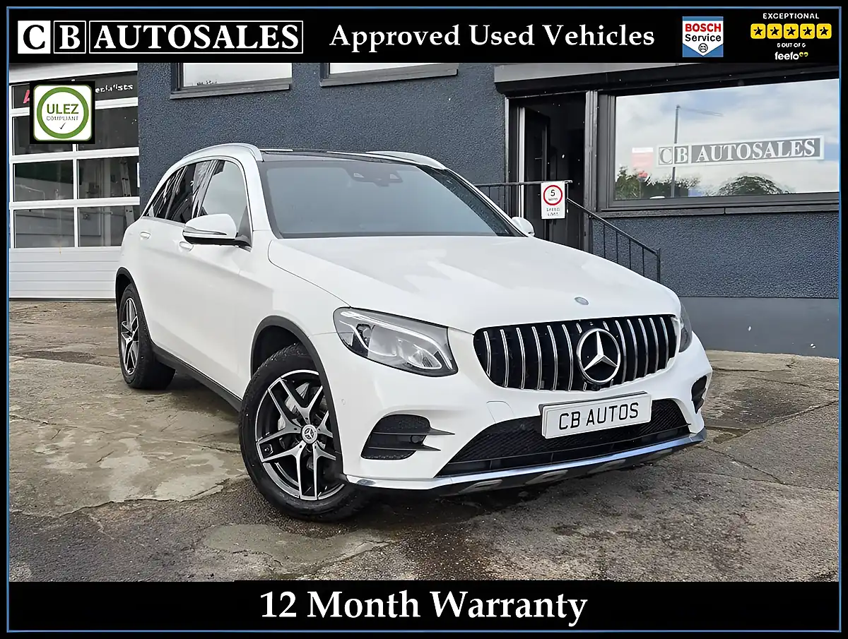 Used 2016 Mercedes-Benz Glc AMG Line (premium Plus) White - Front View