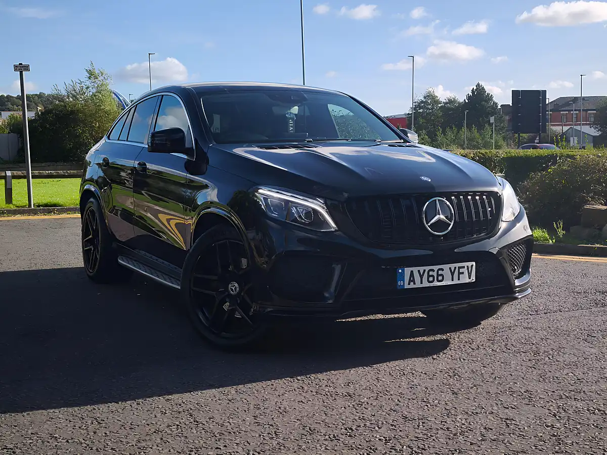 Used 2016 Mercedes-Benz Gle AMG Line Coupe Black - Front View