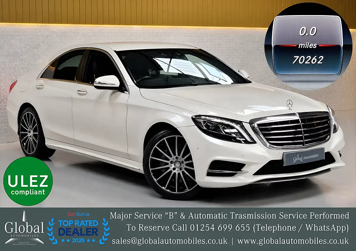 Used 2016 Mercedes-Benz S Class AMG Line Designo Diamond White - Interior and Exterior details 3