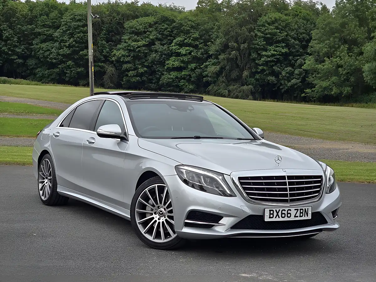 Used 2016 Mercedes-Benz S Class AMG Line Silver - Front View
