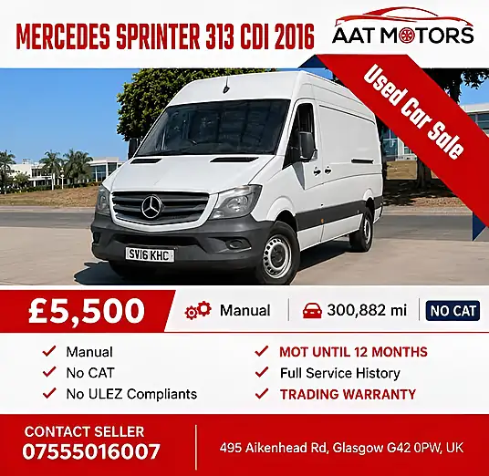 2016 Mercedes Sprinter 313 CDi Panel Van