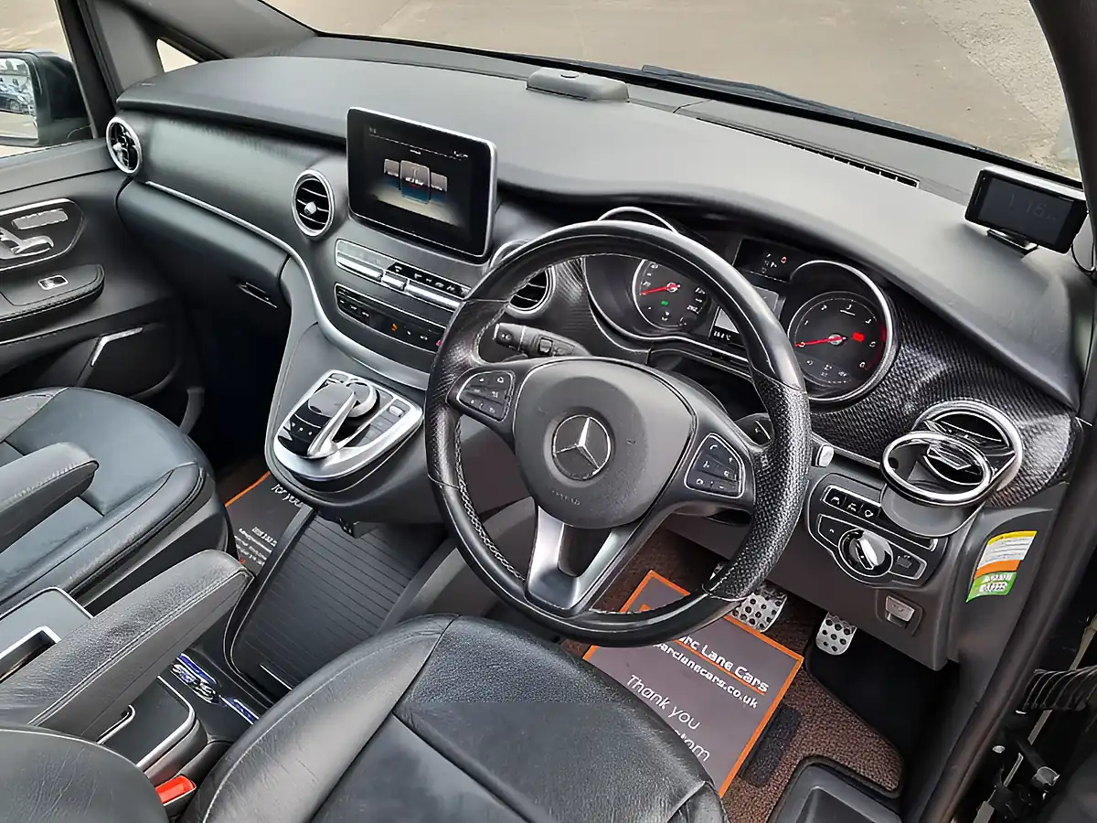 Used 2016 Mercedes-Benz V Class AMG Line Obsidian Black Metallic - Interior and Exterior details 13