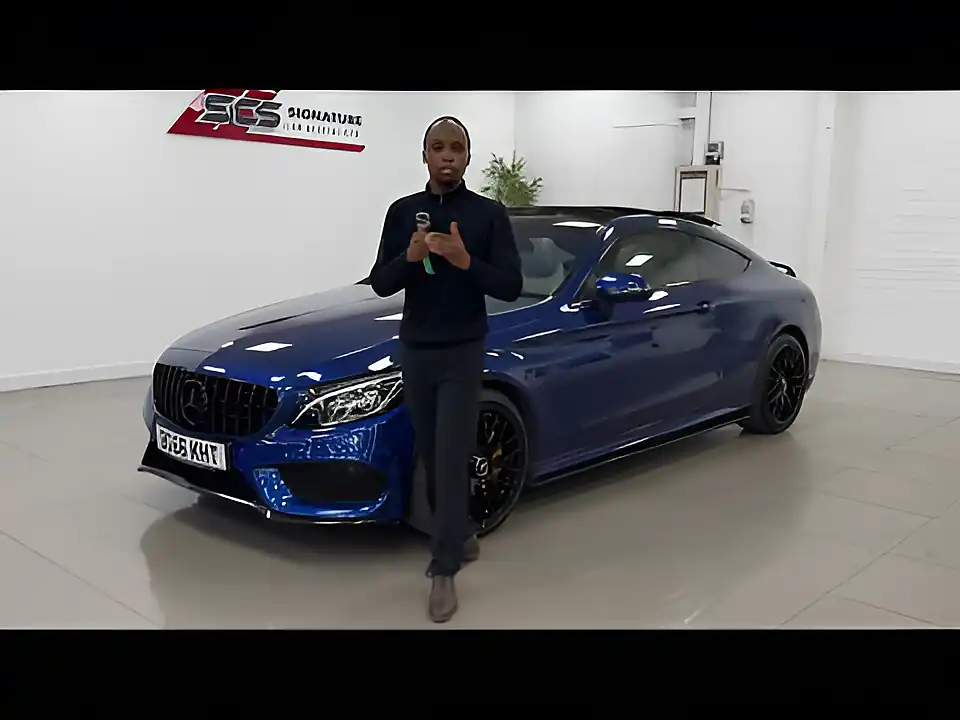 Used 2016 Mercedes C Class AMG Line Premium Plus Brilliant Blue - Interior and Exterior details 20
