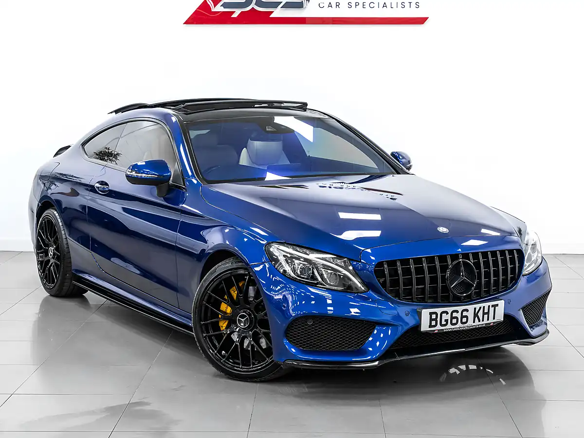 Used 2016 Mercedes C Class AMG Line Premium Plus Brilliant Blue - Interior and Exterior details 8