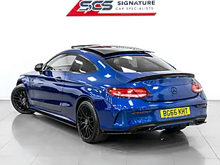 Used 2016 Mercedes C Class AMG Line Premium Plus Brilliant Blue - Interior and Exterior details 9