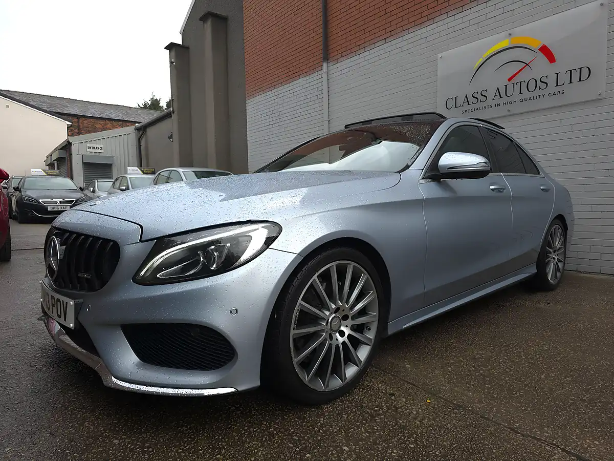 Used 2016 Mercedes C Class AMG Line (premium Plus) Silver - Interior and Exterior details 3