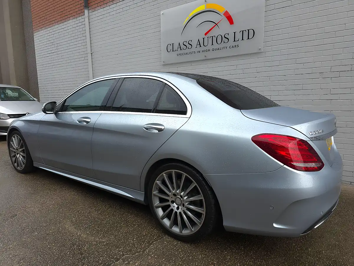 Used 2016 Mercedes C Class AMG Line (premium Plus) Silver - Interior and Exterior details 4