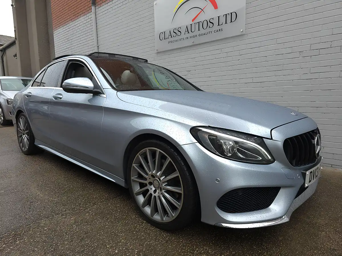 Used 2016 Mercedes C Class AMG Line (premium Plus) Silver - Interior and Exterior details 5