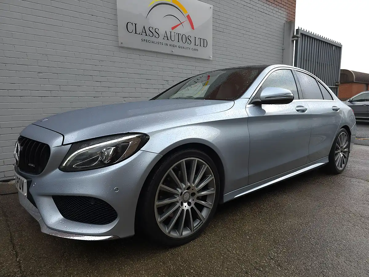 Used 2016 Mercedes C Class AMG Line (premium Plus) Silver - Interior and Exterior details 8